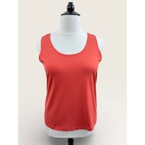 Chico’s Orange Microfiber Tank, Size 3 (16/XL)